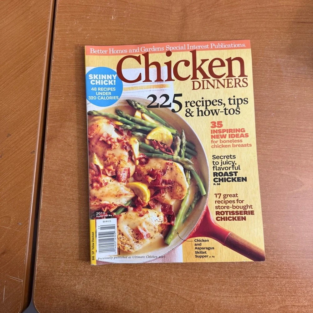 Better Homes and Gardens Chicken Dinners Cookbook‎ - Red and Yellow Cover